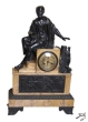 Часы каминные "Бог Медицины Асклепий" (мрамор, бронза, патинирование), Франция, вторая половина XIX века людей ни за какие дары инфо 1438o.